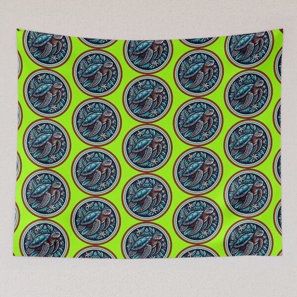 Item preview, SEA TURTLE - #99FF00 designed and sold by Marlon Oseguera.