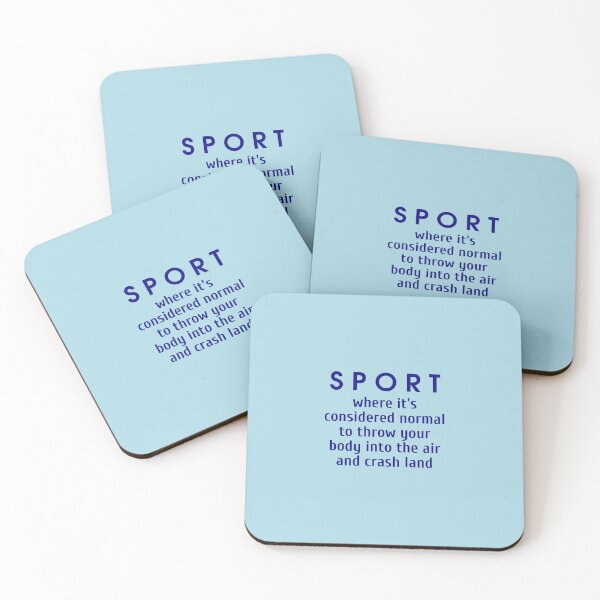 Item preview, Sport, where it's considered normal to throw your body into the air and crash land, Cool color art designed and sold by artdragongift 15.