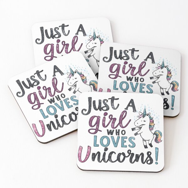 Item preview, Just A Girl Who Loves Unicorns - Mystical Creature designed and sold by edesignprints.