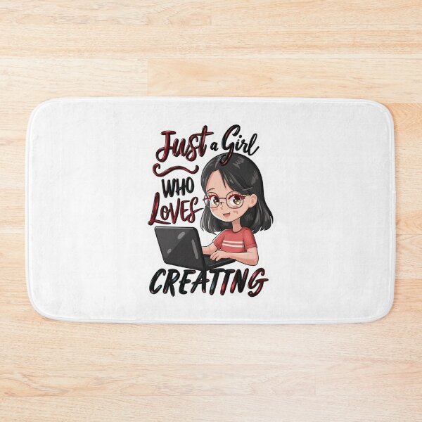 Item preview, Just a Girl Who Loves Creating - Anime Cartoon designed and sold by Vicky021.