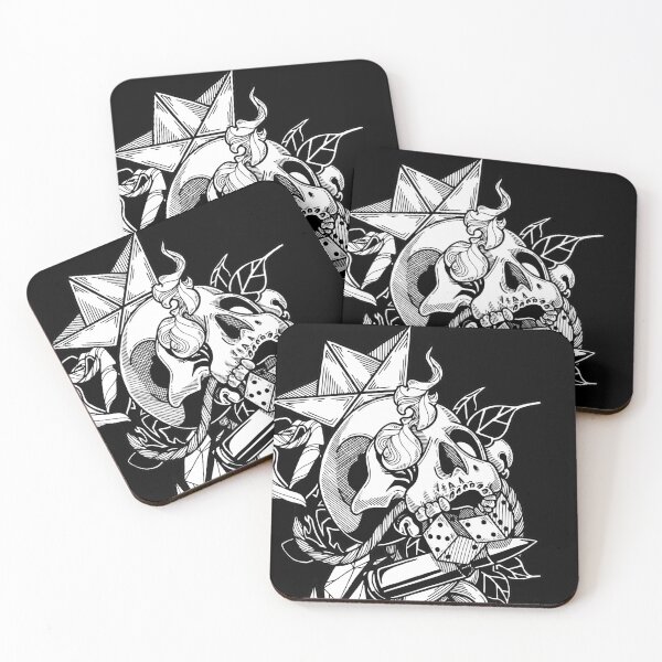 Item preview, Black And White Skull With Paper Hat designed and sold by FFgraphix-za.