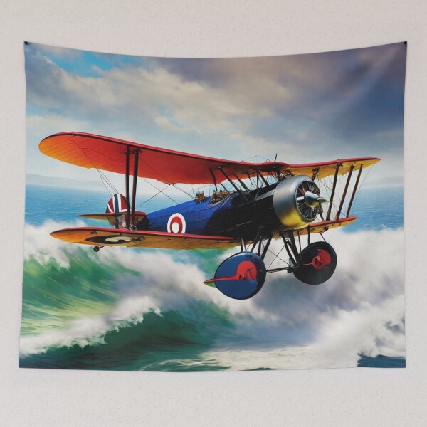 Item preview, Biplane over the sea designed and sold by tatty58.