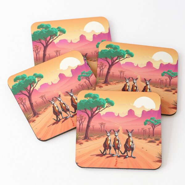 Item preview, Kangaroos in Australian Desert designed and sold by ArtsyTeegee.