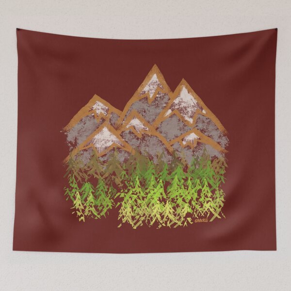 Item preview, Simple Mountains designed and sold by JanGrackle.