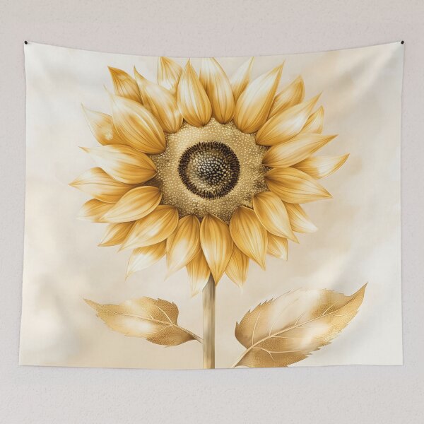 Item preview, Golden Sunflower of Abundance designed and sold by unimuse.