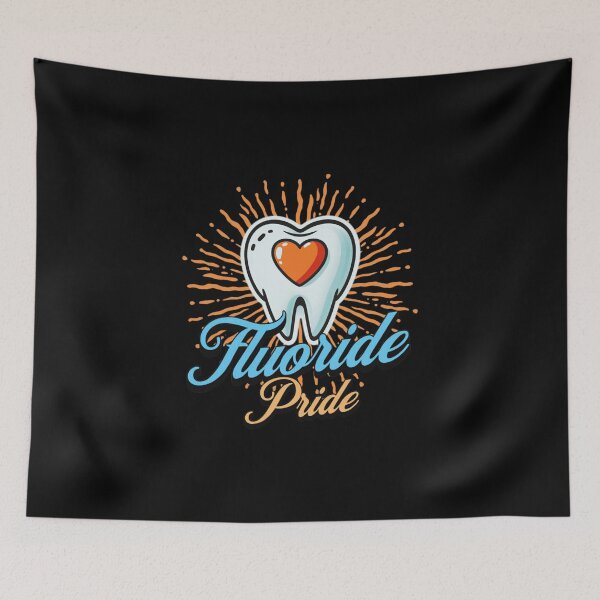 Item preview, funny dentist Floride Pride dental care floss daily designed and sold by MotivaChic.