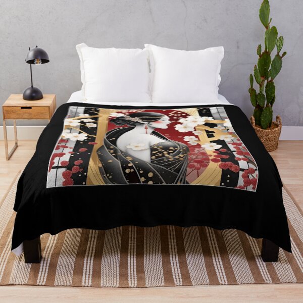 Item preview, Geisha Japanese Textured Monohromatic designed and sold by JoyceWilli2024.