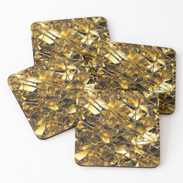 Item preview, Abstract Gold Shattered Glass Pattern designed and sold by calibrit.