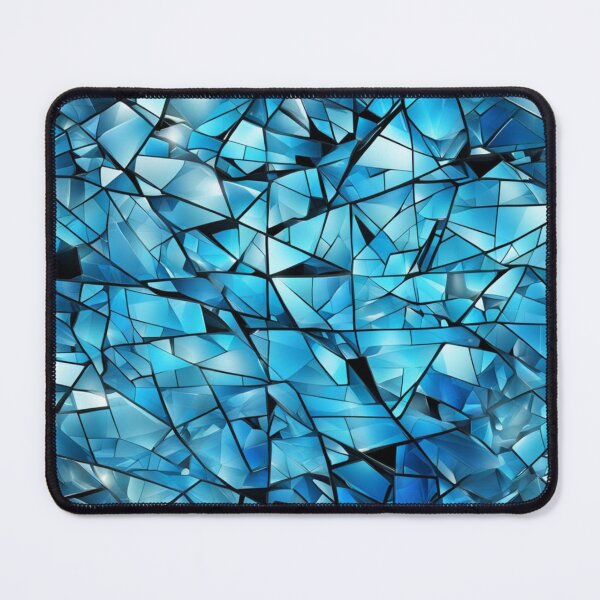 Item preview, Abstract Blue Shattered Glass Pattern designed and sold by calibrit.