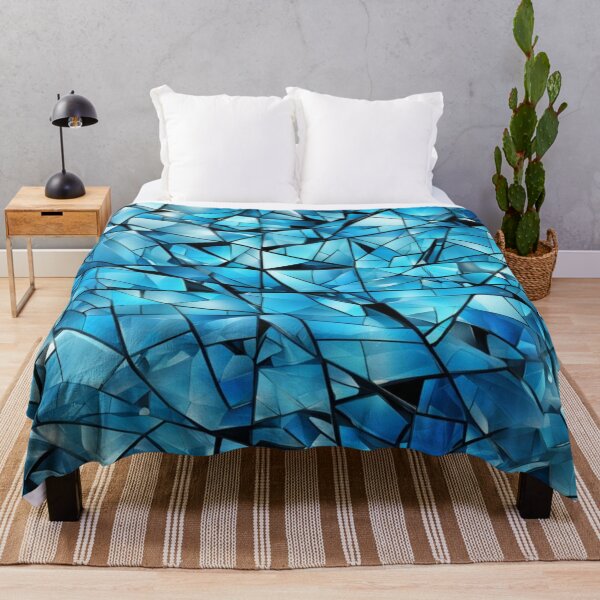 Item preview, Abstract Blue Shattered Glass Pattern designed and sold by calibrit.