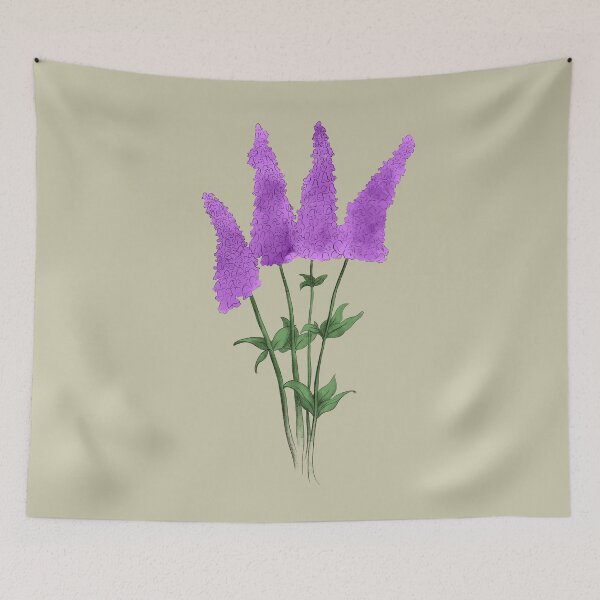Aperçu de l'œuvre Illustration de fleurs sauvages de la digitale Beardtongue créée et vendue par itsgoodjunk.