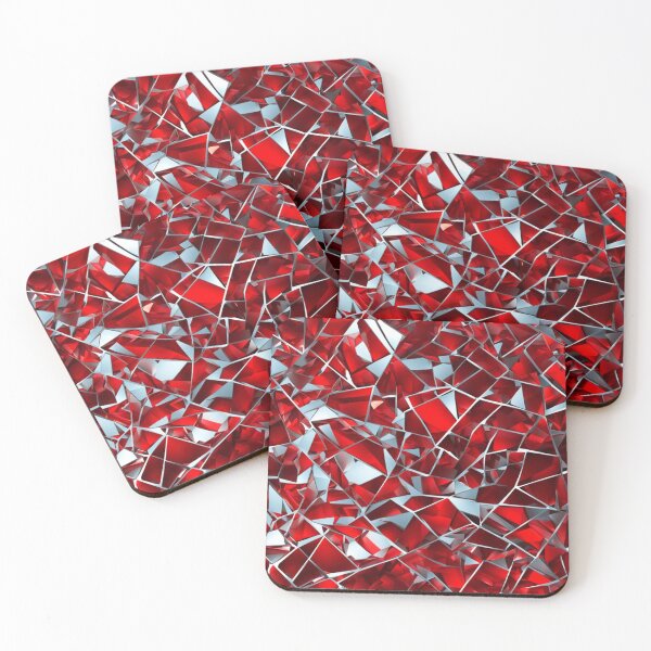 Item preview, Abstract Red Shattered Glass Pattern designed and sold by calibrit.