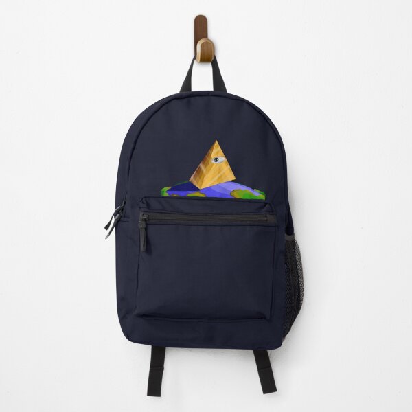 Item preview, illuminati eye, illuminati triangle over planet earth designed and sold by MechanicalART.