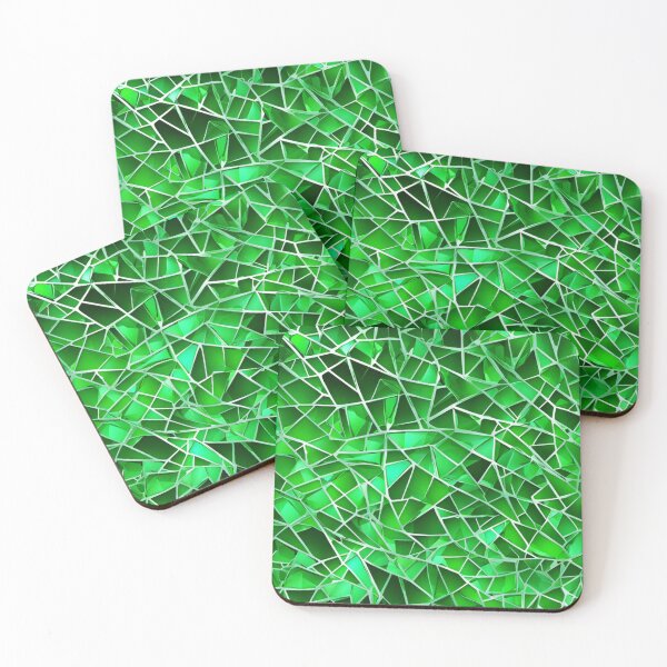 Item preview, Abstract Green Shattered Glass Pattern designed and sold by calibrit.