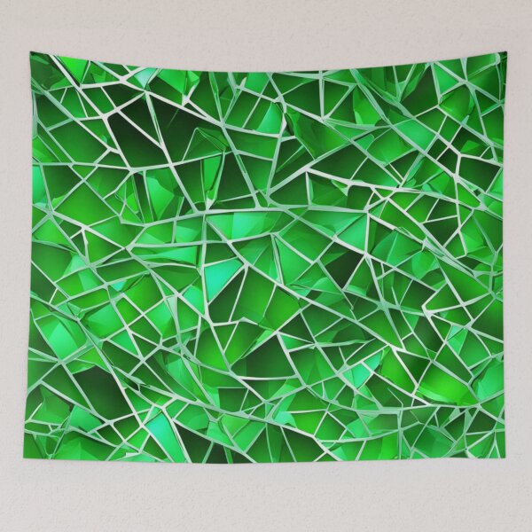 Item preview, Abstract Green Shattered Glass Pattern designed and sold by calibrit.