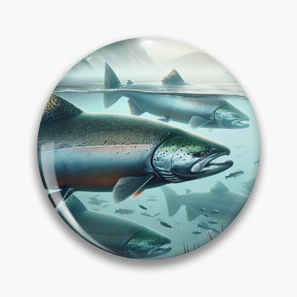 Item preview, Salmon In the Bay designed and sold by HippieFarms11.