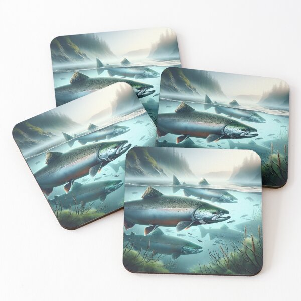 Item preview, Salmon In the Bay designed and sold by HippieFarms11.