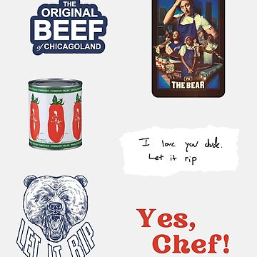 Artwork thumbnail, The Bear FX TV Show - Sticker Pack by emmasuniverse