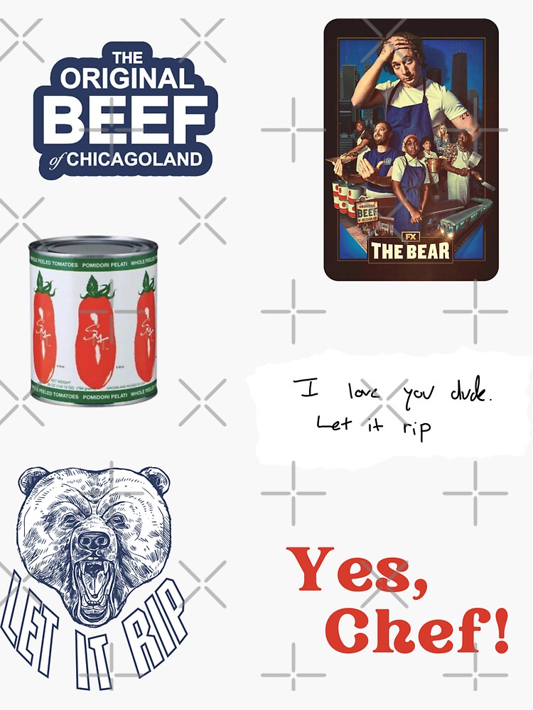 Thumbnail 3 of 3, Sticker, The Bear FX TV Show - Sticker Pack designed and sold by emmasuniverse.