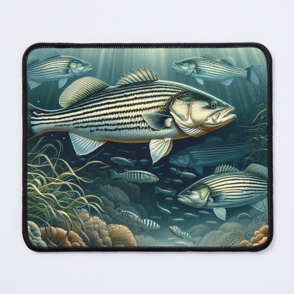 Item preview, Striped Bass Swimming In  a Bay designed and sold by HippieFarms11.