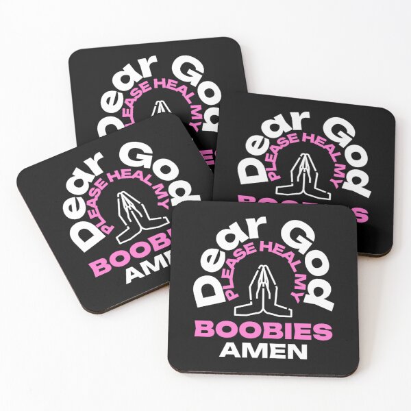 Item preview, Dear God Please Heal My Boobies with Praying Hands, Heal My Breast Cancer designed and sold by Monique Prince.