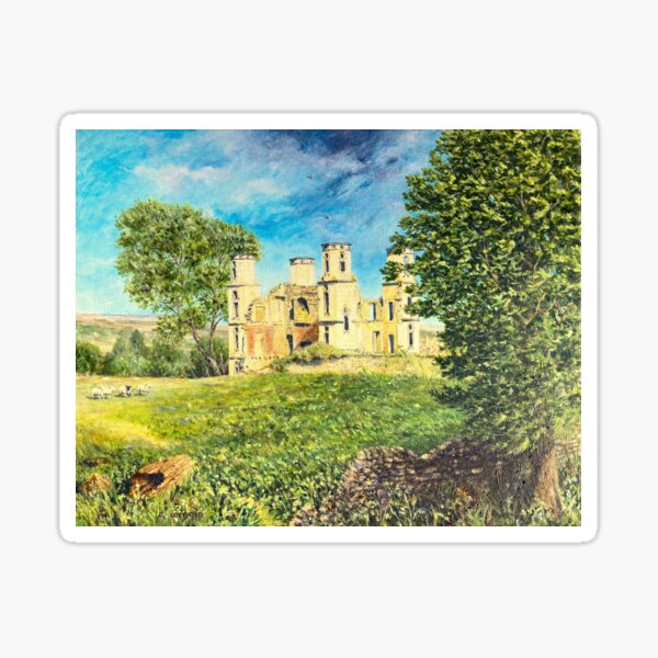 Item preview, Romantic ruins of Wothorpe Towers designed and sold by RutlandArt.