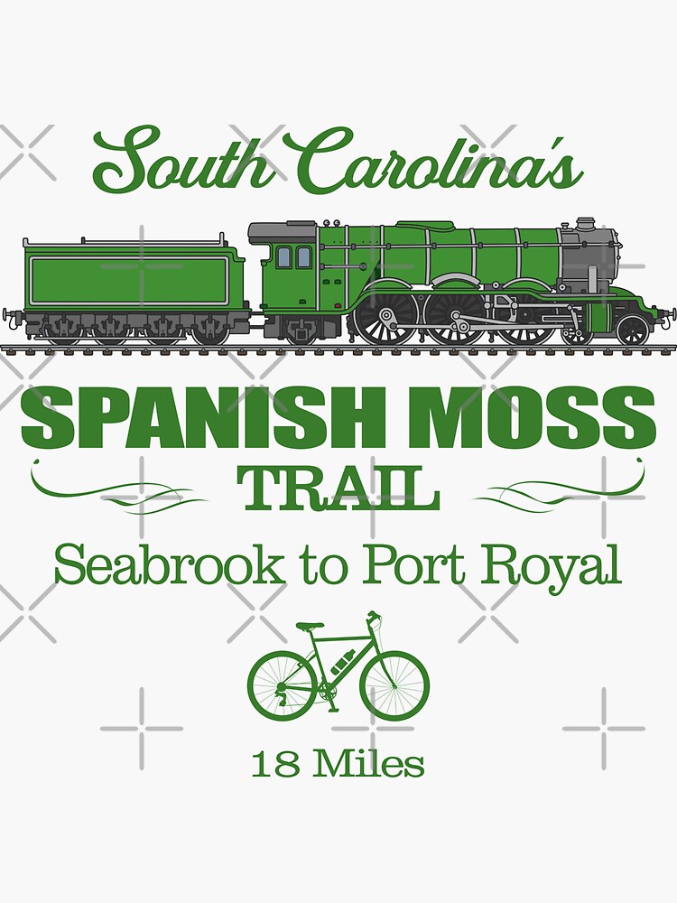 Thumbnail 3 of 3, Sticker, Spanish Moss Trail (RT2) designed and sold by curranmorgan.