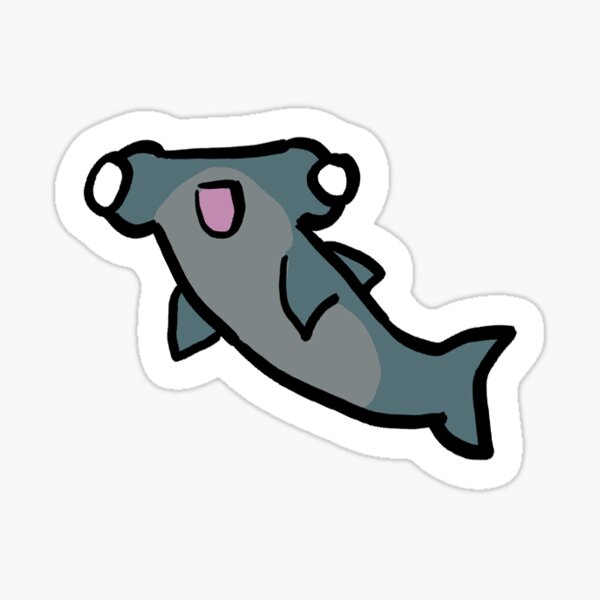 Vista previa del artículo con la obra «Jeff el tiburón martillo», diseñado y vendido por lazyCthulhu.