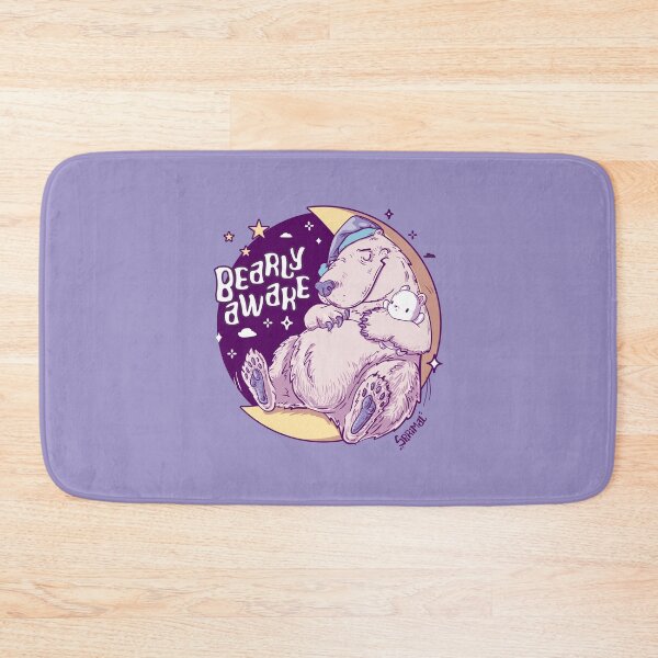 Item preview, Bearly Awake - Good night Bear pun designed and sold by SPIRIMAL.