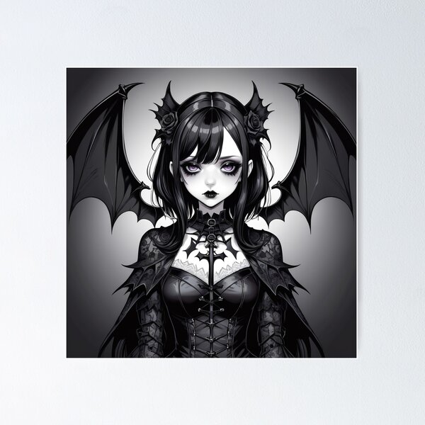 Item preview, Goth Girl Cute Illustration 11 designed and sold by Lady Goth.