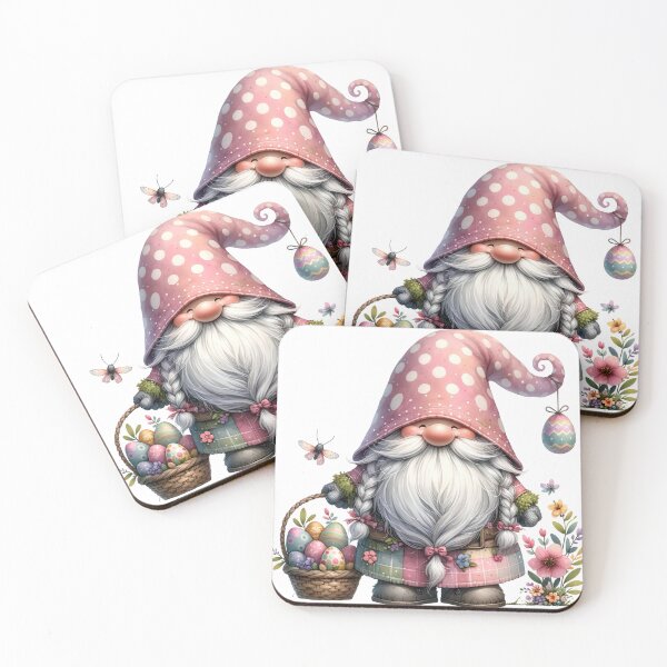 Item preview, Easter Gnome with Decorative Eggs and Flowers designed and sold by ImagineCorner.
