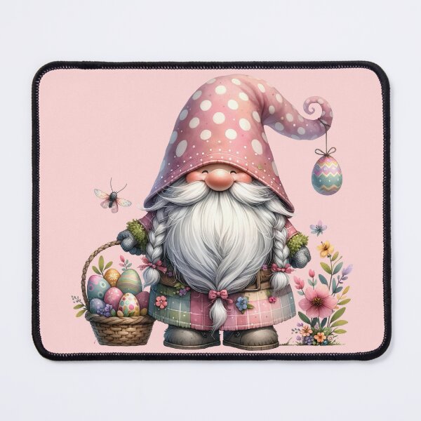 Item preview, Easter Gnome with Decorative Eggs and Flowers designed and sold by ImagineCorner.