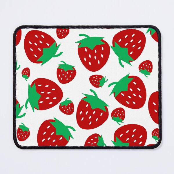 Item preview, red strawberry cartoon seamless, cute and fresh designed and sold by pipikijung.