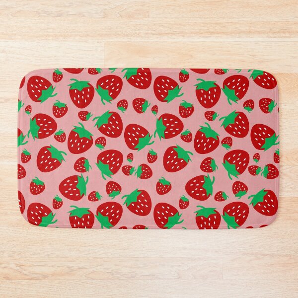 Item preview, red strawberry cartoon seamless, cute and fresh designed and sold by pipikijung.