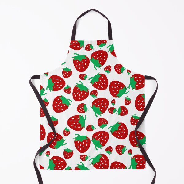 Item preview, red strawberry cartoon seamless, cute and fresh designed and sold by pipikijung.