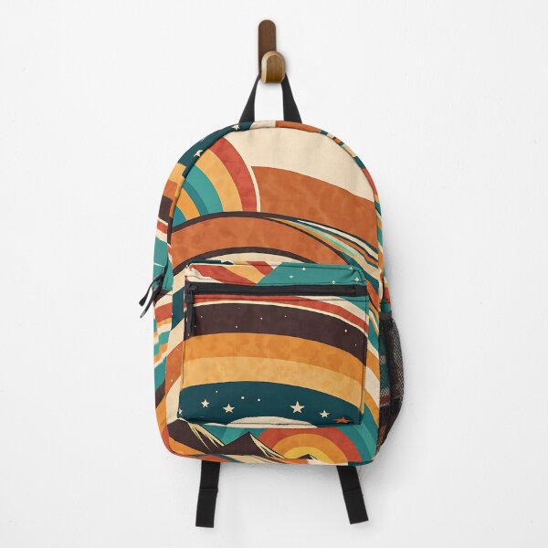Item preview, Retro Fluid Wavy Liquid Swirl Orange Teal designed and sold by Prints and Lifestyle.