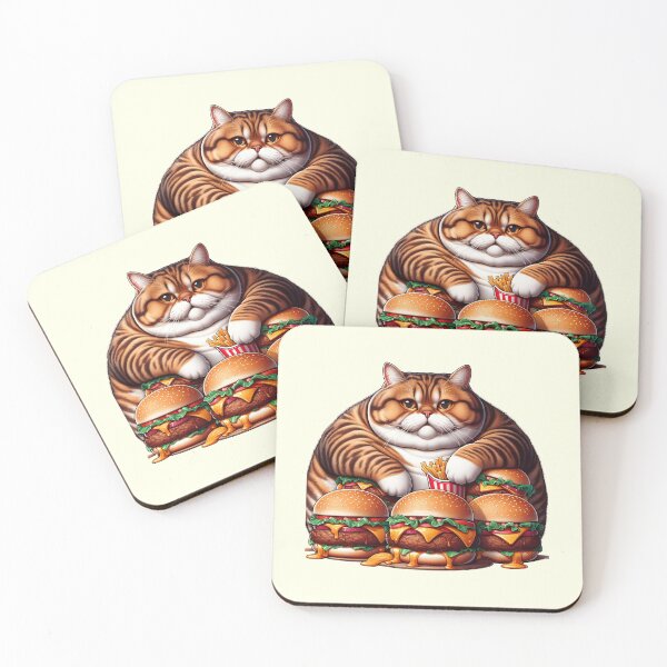 Item preview, Funny Cat With Burgers designed and sold by Itsheartshop.
