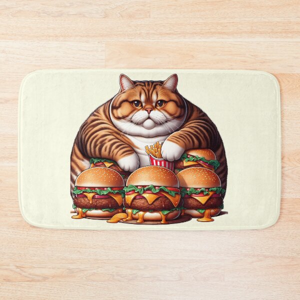 Item preview, Funny Cat With Burgers designed and sold by Itsheartshop.