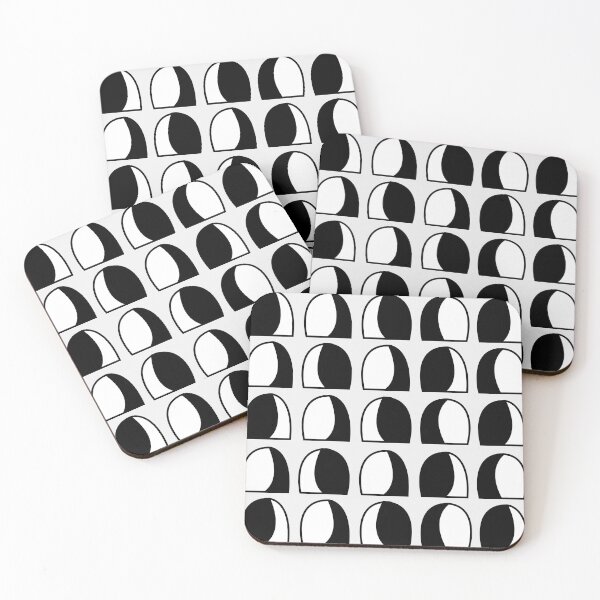 Item preview, Black and White Semicircle Geometric Pattern designed and sold by Nisha Prabhu.