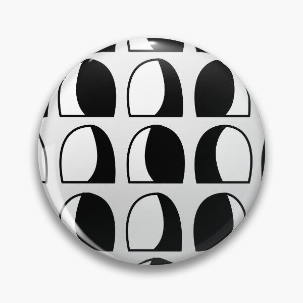 Item preview, Black and White Semicircle Geometric Pattern designed and sold by Nisha Prabhu.