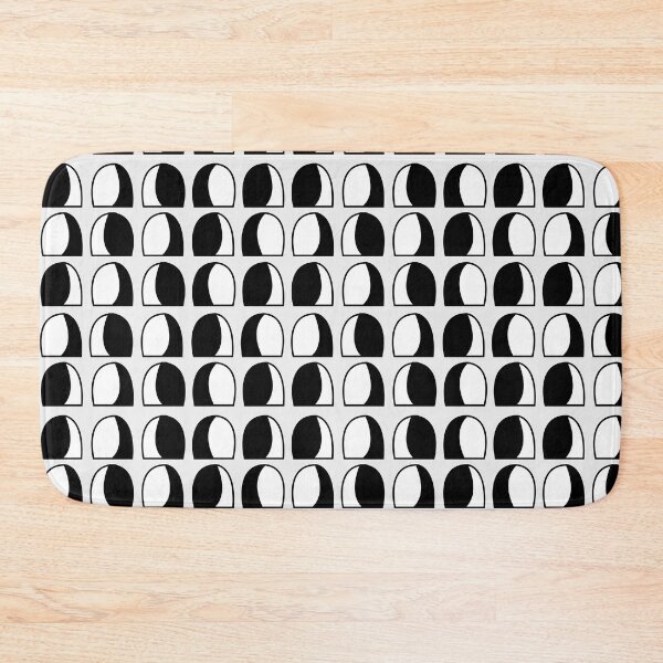 Item preview, Black and White Semicircle Geometric Pattern designed and sold by Nisha Prabhu.