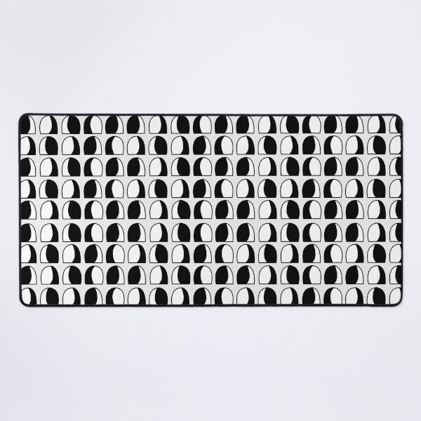 Item preview, Black and White Semicircle Geometric Pattern designed and sold by Nisha Prabhu.