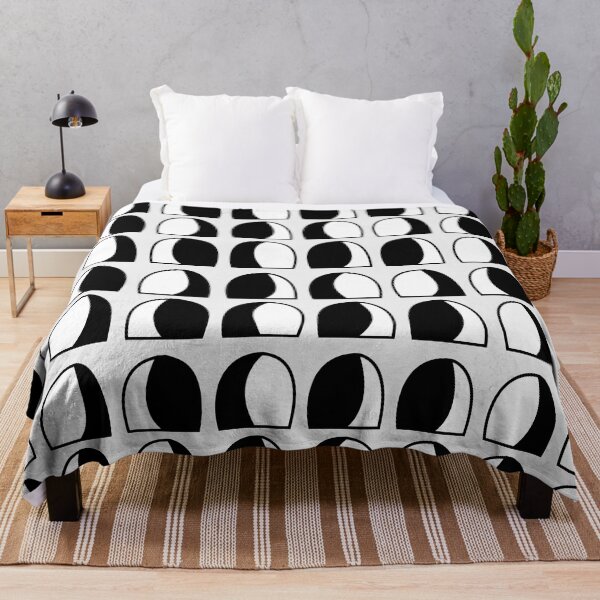 Item preview, Black and White Semicircle Geometric Pattern designed and sold by Nisha Prabhu.