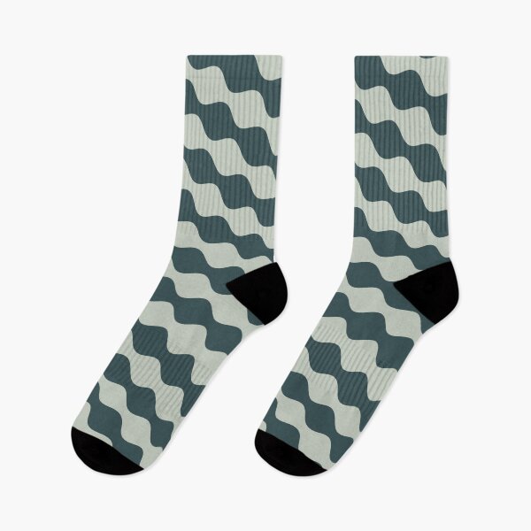 Item preview, Aqua Wave Reflections Pattern Print designed and sold by RadDeck.