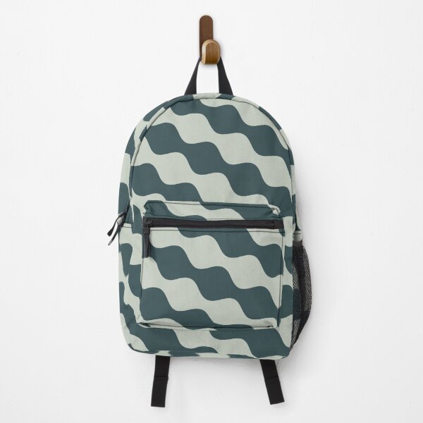 Item preview, Aqua Wave Reflections Pattern Print designed and sold by RadDeck.