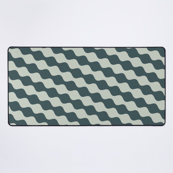 Item preview, Aqua Wave Reflections Pattern Print designed and sold by RadDeck.