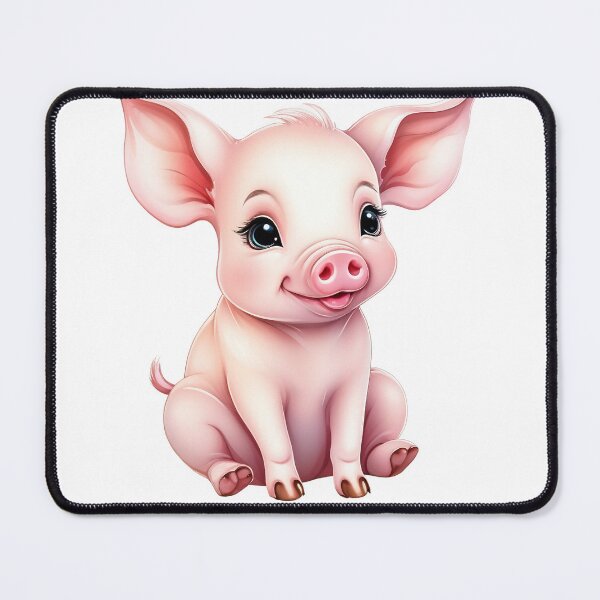 Aperçu de l'œuvre Cochon aquarelle mignon créée et vendue par DesignsbyVelvet.