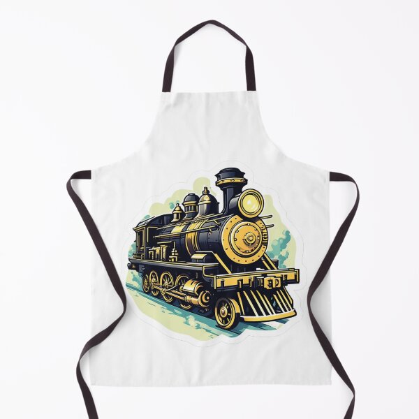 Item preview, On the trail of history: vintage steam locomotive designed and sold by Ink-Kreativ.