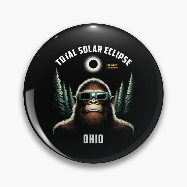 Item preview, Total solar eclipse 2024 Bigfoot ohio wear eclipse glasses designed and sold by MTRBSK11.