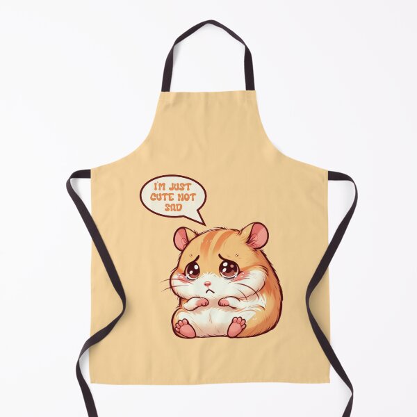 Item preview, I'm Just Cute Not Sad Hamster,Sad Hamster, Cute Funny Hamster designed and sold by SnuggleSafari.